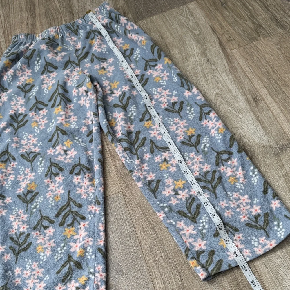 Carter’s Girl Warm Floral Kids Pajamas in Blue and Pink Size 8
